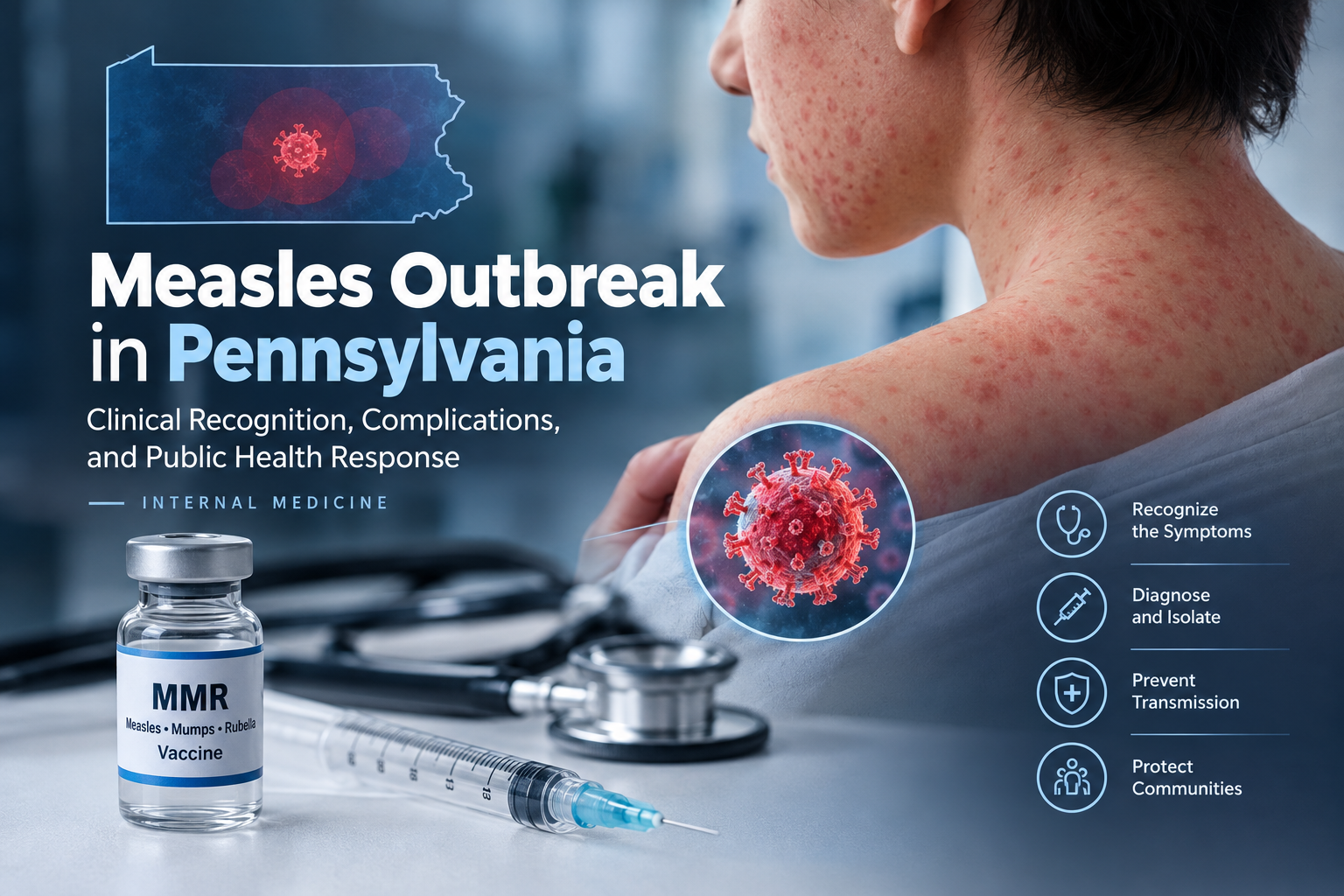 Measles Outbreak in Pennsylvania: Clinical Recognition, Complications, and Public Health Response